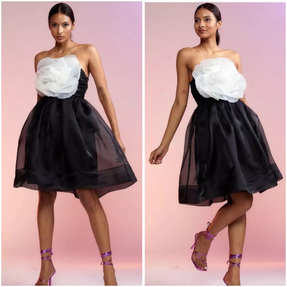 Cynthia Rowley Black and White Mini Dress